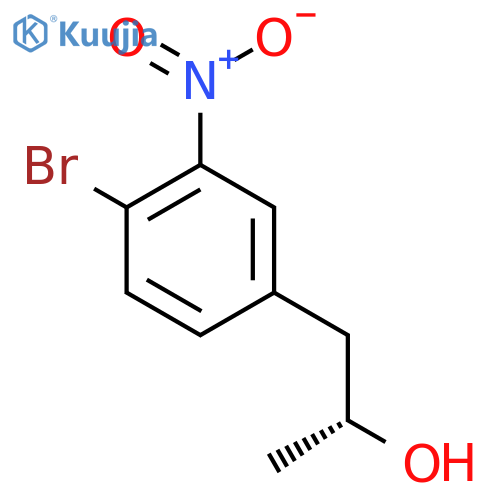 (2R)-1-(4-bromo-3-nitrophenyl)propan-2-ol structure