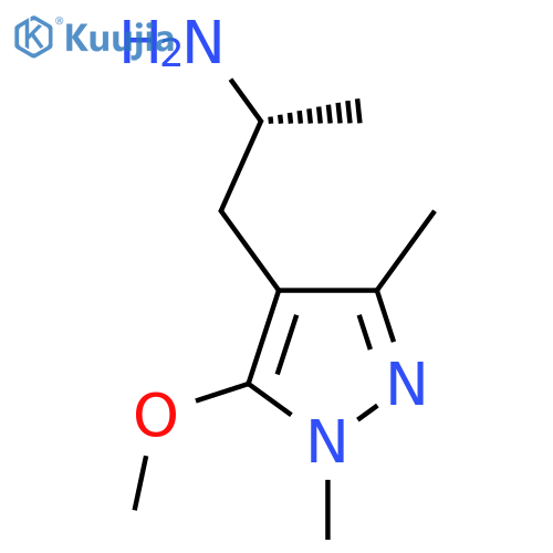 (2R)-1-(5-methoxy-1,3-dimethyl-1H-pyrazol-4-yl)propan-2-amine structure