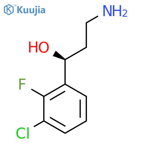 (1S)-3-amino-1-(3-chloro-2-fluorophenyl)propan-1-ol structure