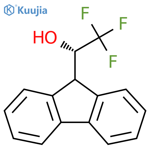 (1S)-1-(9H-fluoren-9-yl)-2,2,2-trifluoroethan-1-ol structure