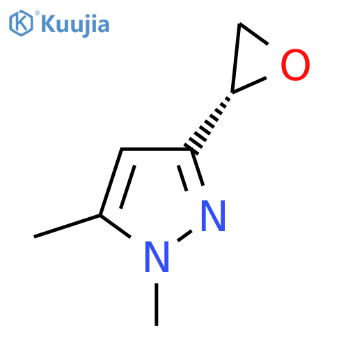 1,5-dimethyl-3-(2R)-oxiran-2-yl-1H-pyrazole structure