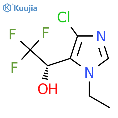 (1S)-1-(4-chloro-1-ethyl-1H-imidazol-5-yl)-2,2,2-trifluoroethan-1-ol structure