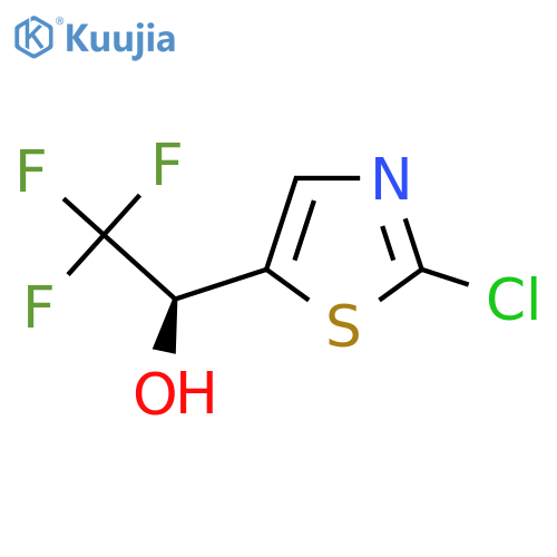 (1S)-1-(2-chloro-1,3-thiazol-5-yl)-2,2,2-trifluoroethan-1-ol structure