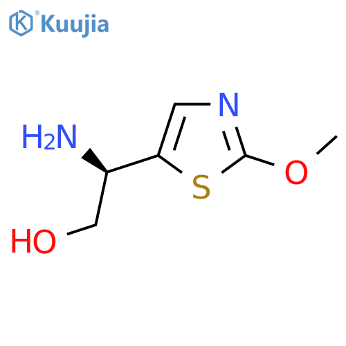 (2R)-2-amino-2-(2-methoxy-1,3-thiazol-5-yl)ethan-1-ol structure