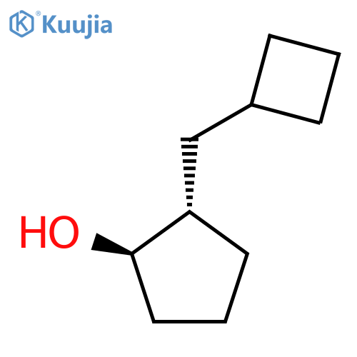 rac-(1R,2S)-2-(cyclobutylmethyl)cyclopentan-1-ol structure