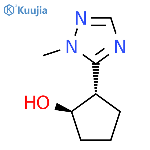 rac-(1R,2S)-2-(1-methyl-1H-1,2,4-triazol-5-yl)cyclopentan-1-ol structure
