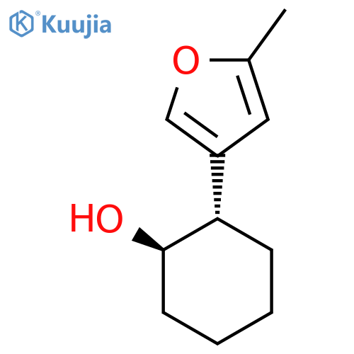 rac-(1R,2S)-2-(5-methylfuran-3-yl)cyclohexan-1-ol structure