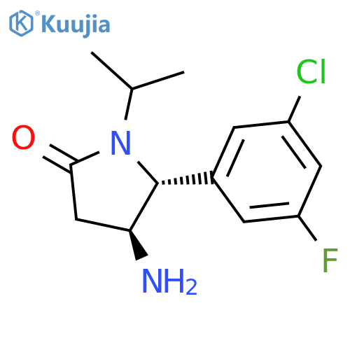 4-amino-5-(3-chloro-5-fluorophenyl)-1-(propan-2-yl)pyrrolidin-2-one structure