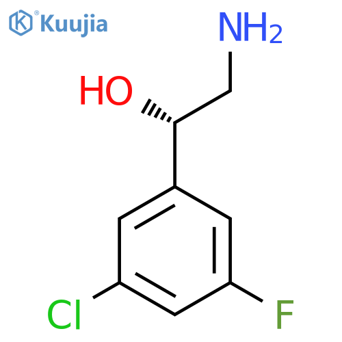 (1S)-2-amino-1-(3-chloro-5-fluorophenyl)ethan-1-ol structure