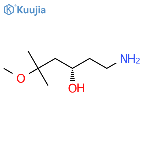(3S)-1-amino-5-methoxy-5-methylhexan-3-ol structure