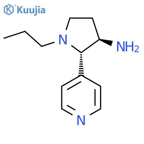 1-propyl-2-(pyridin-4-yl)pyrrolidin-3-amine structure