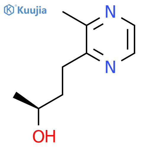 (2S)-4-(3-methylpyrazin-2-yl)butan-2-ol structure