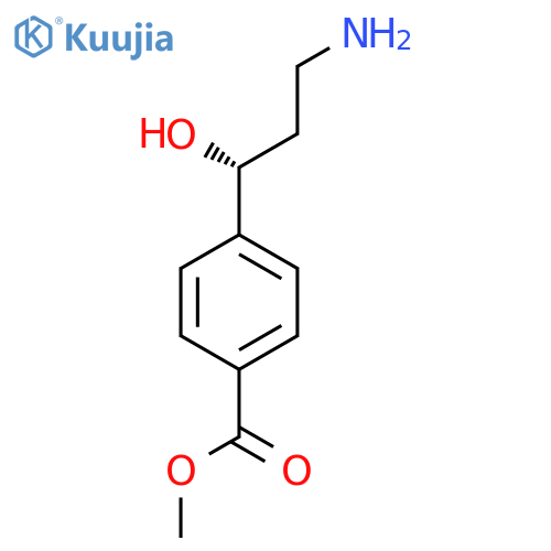 methyl 4-(1R)-3-amino-1-hydroxypropylbenzoate structure