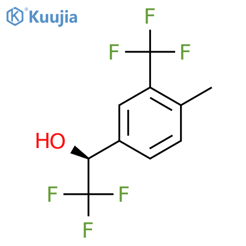 (1S)-2,2,2-trifluoro-1-4-methyl-3-(trifluoromethyl)phenylethan-1-ol structure
