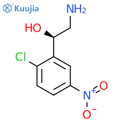 (1R)-2-amino-1-(2-chloro-5-nitrophenyl)ethan-1-ol structure