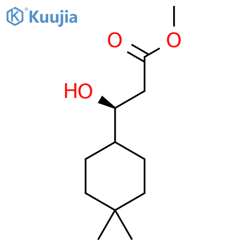 methyl (3S)-3-(4,4-dimethylcyclohexyl)-3-hydroxypropanoate structure