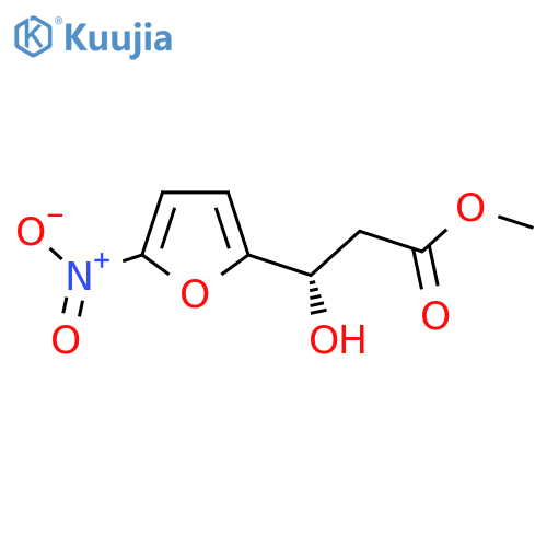 methyl (3S)-3-hydroxy-3-(5-nitrofuran-2-yl)propanoate structure
