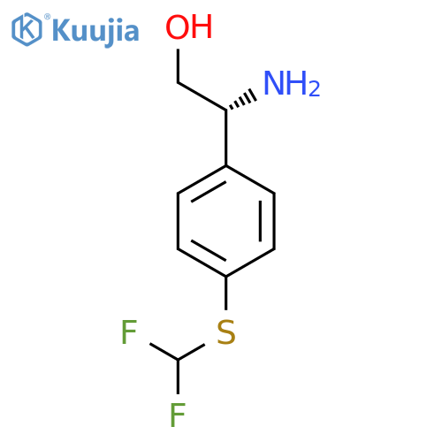 (2R)-2-amino-2-{4-(difluoromethyl)sulfanylphenyl}ethan-1-ol structure