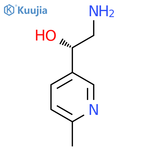 (1S)-2-amino-1-(6-methylpyridin-3-yl)ethan-1-ol structure