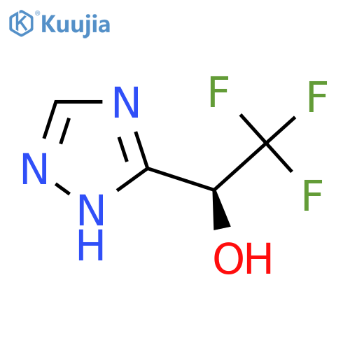 (1S)-2,2,2-trifluoro-1-(1H-1,2,4-triazol-3-yl)ethan-1-ol structure