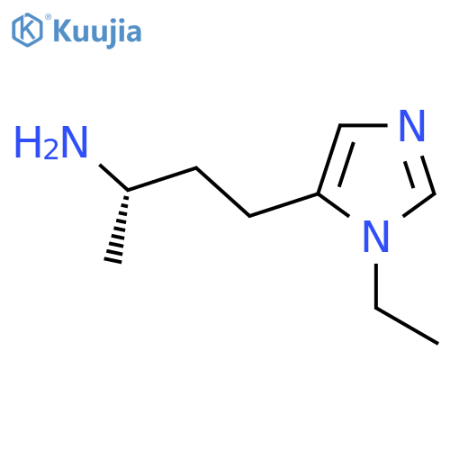 (2S)-4-(1-ethyl-1H-imidazol-5-yl)butan-2-amine structure