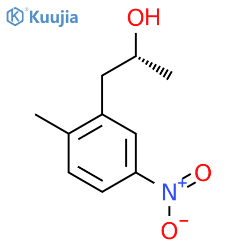 (2R)-1-(2-methyl-5-nitrophenyl)propan-2-ol structure