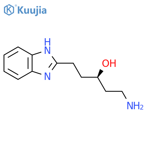 (3R)-1-amino-5-(1H-1,3-benzodiazol-2-yl)pentan-3-ol structure