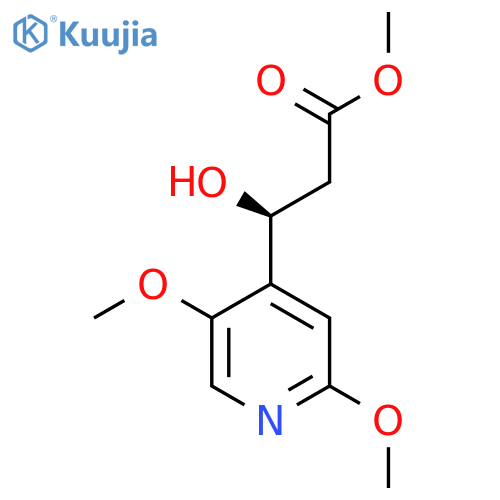 methyl (3S)-3-(2,5-dimethoxypyridin-4-yl)-3-hydroxypropanoate structure