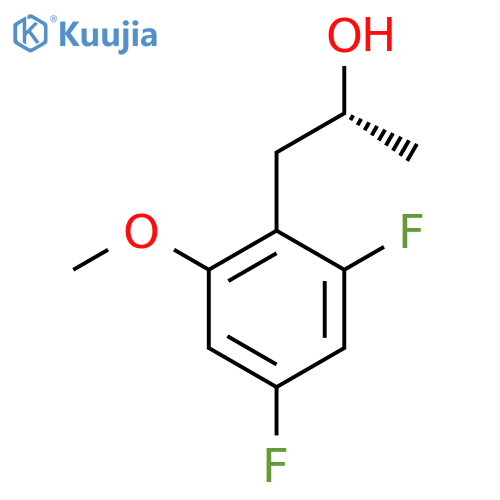 (2R)-1-(2,4-difluoro-6-methoxyphenyl)propan-2-ol structure
