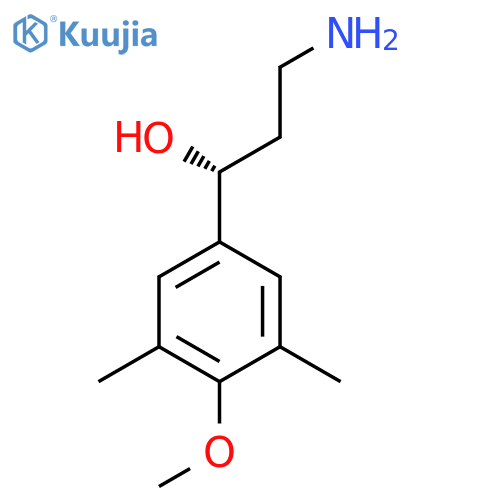 (1R)-3-amino-1-(4-methoxy-3,5-dimethylphenyl)propan-1-ol structure