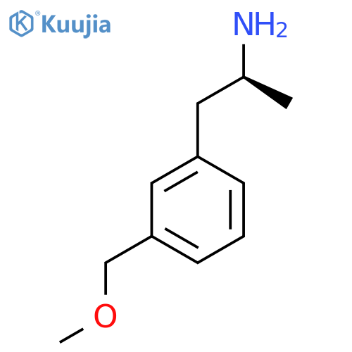 (2S)-1-3-(methoxymethyl)phenylpropan-2-amine structure
