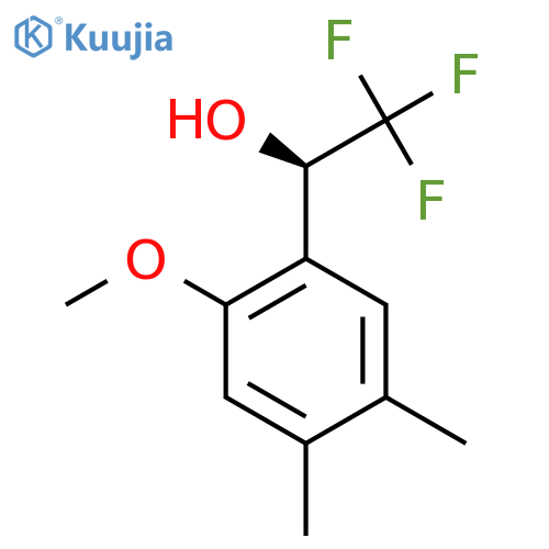 (1R)-2,2,2-trifluoro-1-(2-methoxy-4,5-dimethylphenyl)ethan-1-ol structure