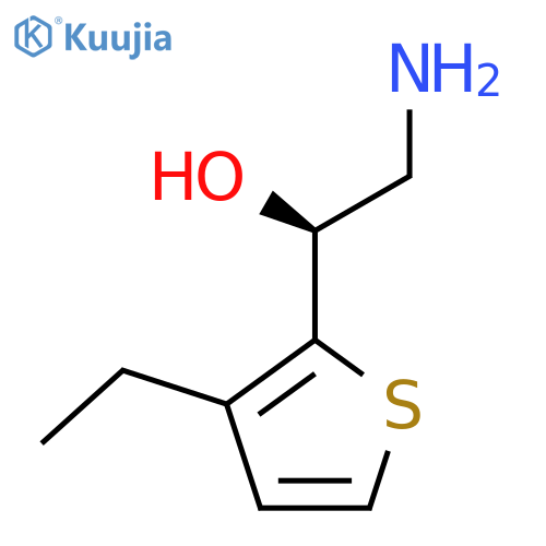 (1S)-2-amino-1-(3-ethylthiophen-2-yl)ethan-1-ol structure