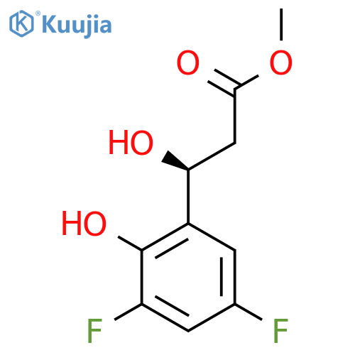 methyl (3S)-3-(3,5-difluoro-2-hydroxyphenyl)-3-hydroxypropanoate structure