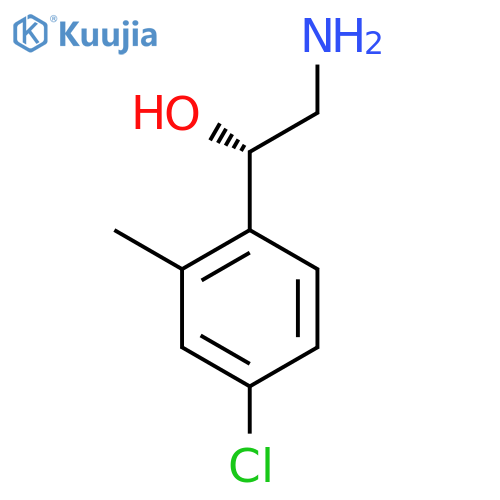 (1S)-2-amino-1-(4-chloro-2-methylphenyl)ethan-1-ol structure