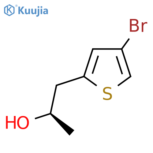 (2R)-1-(4-bromothiophen-2-yl)propan-2-ol structure