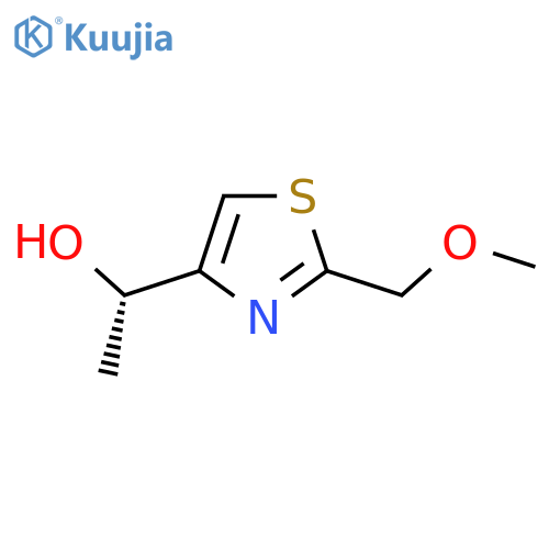 (1S)-1-2-(methoxymethyl)-1,3-thiazol-4-ylethan-1-ol structure