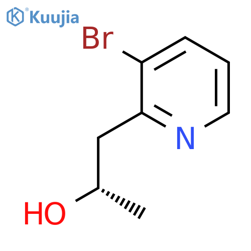 (2S)-1-(3-bromopyridin-2-yl)propan-2-ol structure