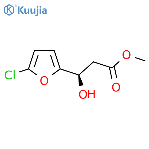 methyl (3R)-3-(5-chlorofuran-2-yl)-3-hydroxypropanoate structure