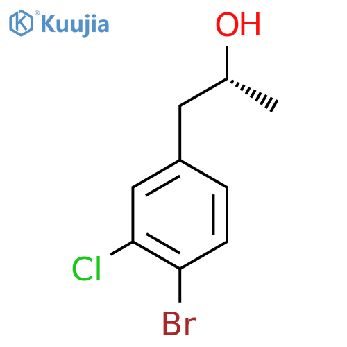 (2R)-1-(4-bromo-3-chlorophenyl)propan-2-ol structure