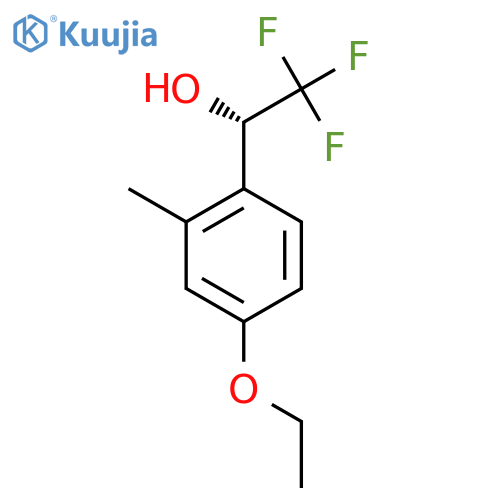 (1S)-1-(4-ethoxy-2-methylphenyl)-2,2,2-trifluoroethan-1-ol structure