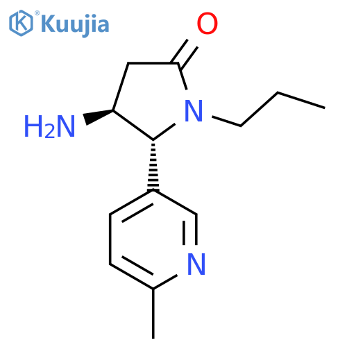4-Amino-5-(6-methylpyridin-3-yl)-1-propylpyrrolidin-2-one structure