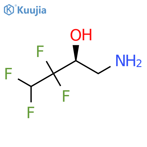 (2S)-1-amino-3,3,4,4-tetrafluorobutan-2-ol structure