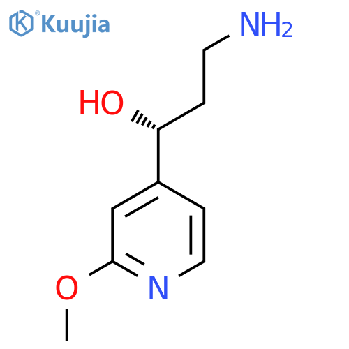 (1R)-3-amino-1-(2-methoxypyridin-4-yl)propan-1-ol structure