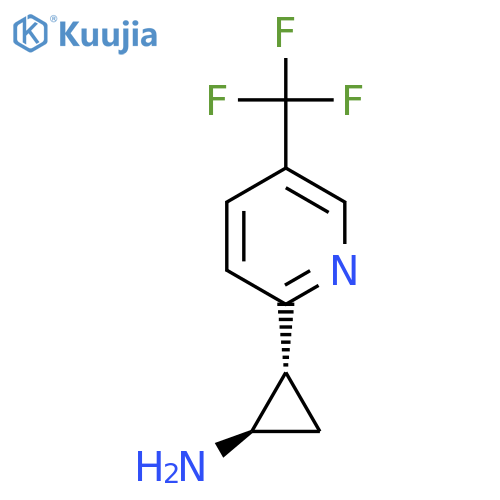 rac-(1R,2R)-2-5-(trifluoromethyl)pyridin-2-ylcyclopropan-1-amine structure