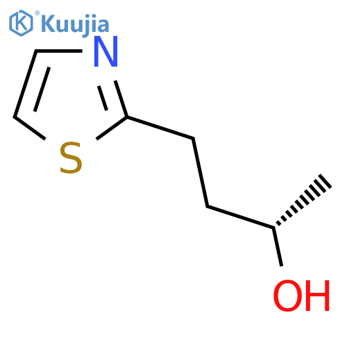 (2S)-4-(1,3-thiazol-2-yl)butan-2-ol structure