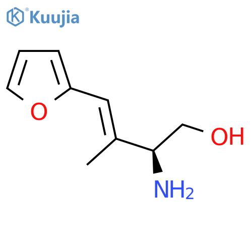 (2S)-2-amino-4-(furan-2-yl)-3-methylbut-3-en-1-ol structure