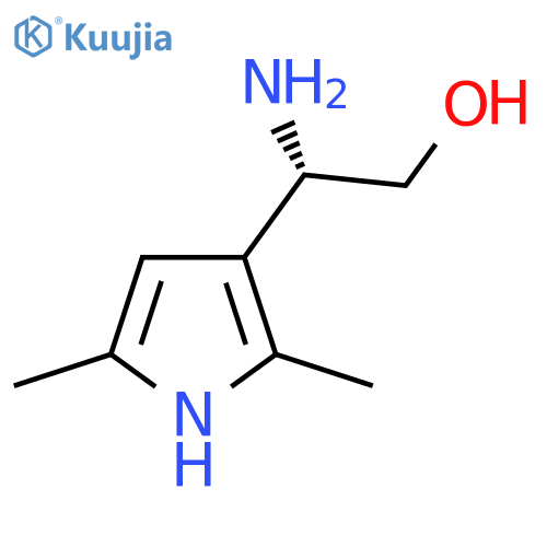 (2S)-2-amino-2-(2,5-dimethyl-1H-pyrrol-3-yl)ethan-1-ol structure