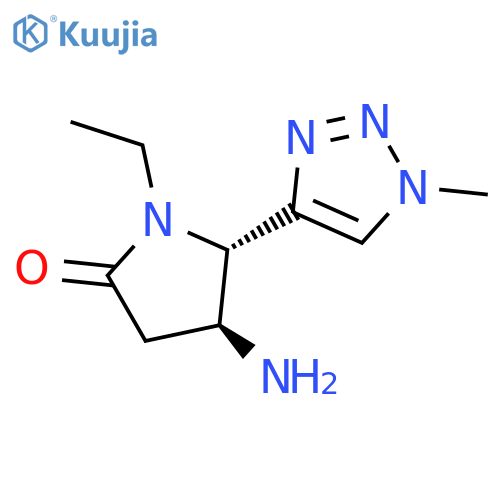 4-amino-1-ethyl-5-(1-methyl-1H-1,2,3-triazol-4-yl)pyrrolidin-2-one structure