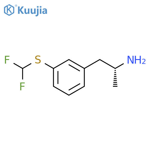 (2R)-1-{3-(difluoromethyl)sulfanylphenyl}propan-2-amine structure